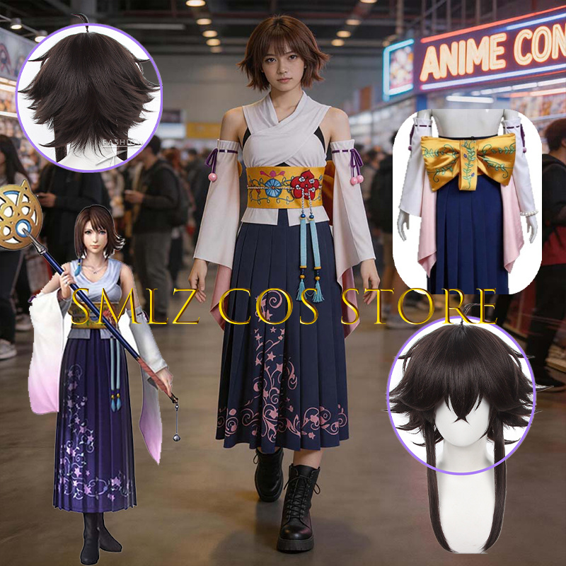 Smlz FFX Yuna Cosplay Anime FF - огляд і ціна Women Anime Cosplay