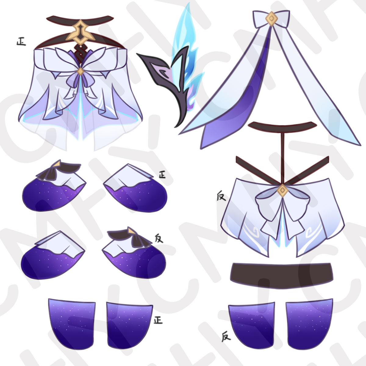 Game Genshin Impact Skirk Cat  - огляд і ціна Anime Cosplay Clothes