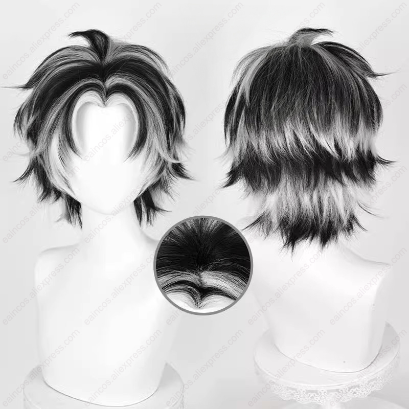Kotaro Bokuto Cosplay Wig 30cm - огляд і ціна Cosplay Anime White Hair