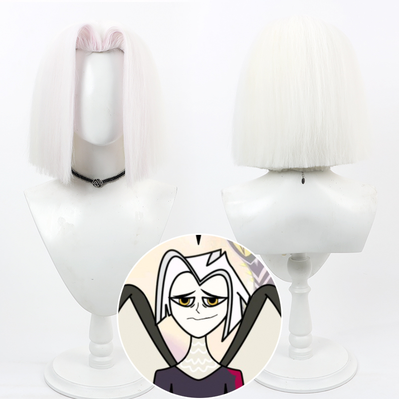 Game Hazbin Lute Cosplay Anime - огляд і ціна Cosplay Anime White Hair
