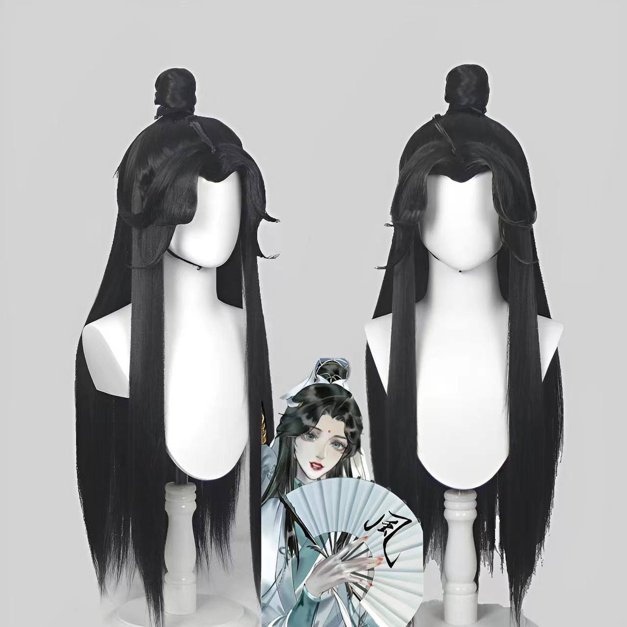 Long Straight Black Hair for H - огляд і ціна Cosplay Anime Black Hair