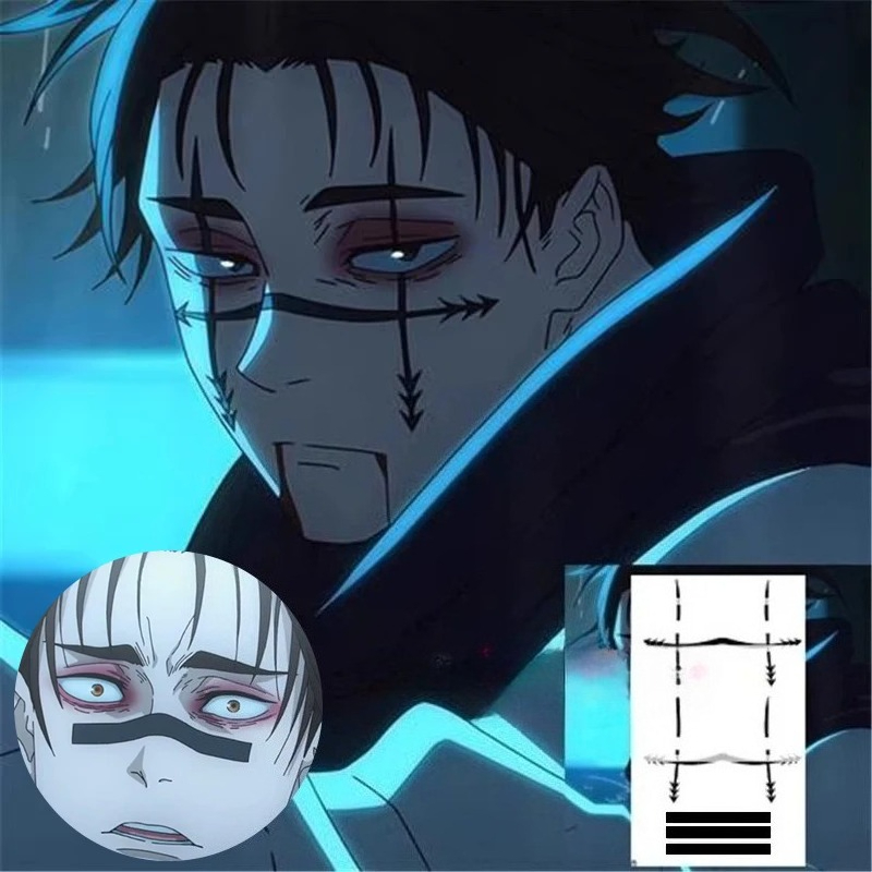 Choso Tattoo Sticker Anime Juj - огляд і ціна Anime Cosplay Jujutsu