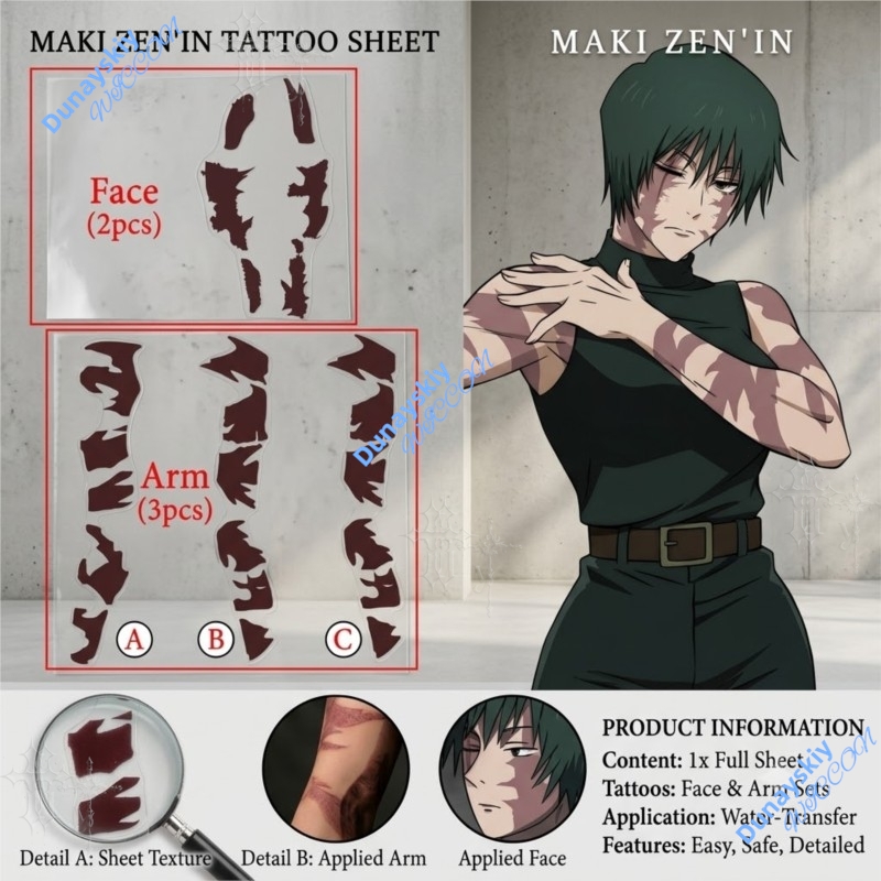 Anime Jujutsu Kaisen Zenin Mak - огляд і ціна Anime Cosplay Jujutsu