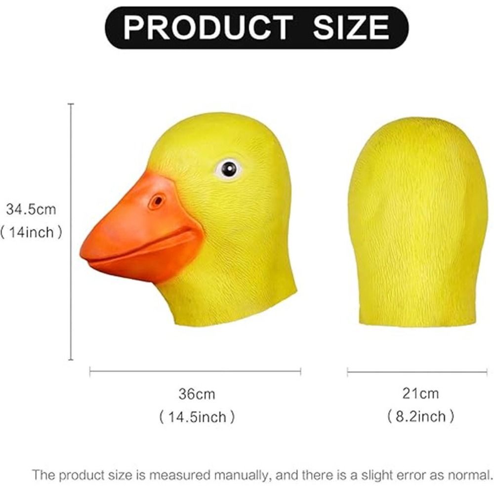 Novelty Yellow Duck Head Mask  - огляд і ціна Anime Cosplay Pics